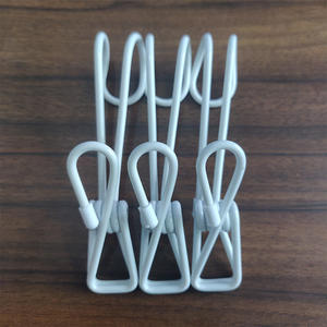 Pince <span class=keywords><strong>à</strong></span> crochet multifonctionnelle <span class=keywords><strong>à</strong></span> double niveau Pince <span class=keywords><strong>à</strong></span> <span class=keywords><strong>linge</strong></span> enduite de plastique Portable Papeterie photo et voyage Grande pince de camping - Product Image 1