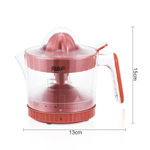Presse-agrumes RAF R.611 30W 400ml à rotation bidirectionnelle, contrôle de la pulpe à 5 niveaux, nettoyage facile, corps en PP AS pour la vente en gros de boissons - Product Image 3