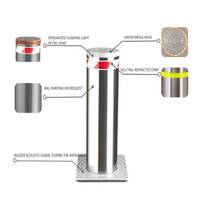 ANXIA Borne de sécurité hydraulique entièrement automatique en acier inoxydable avec LED, barrière de levage pour voie publique