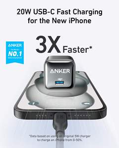 Chargeur Anker 511 Nano Pro 20W USB C à charge rapide, technologie de sécurité ActiveShield, adaptateur secteur compact pour <span class=keywords><strong>iPhone</strong></span> iPad - Product Image 2