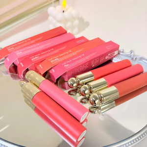ลิปออยล์วีแกนขายส่ง ลิปสติกเนื้อนุ่ม 5 สี ติดทนนาน ลิปกลอสธรรมชาติ เครื่องสำอาง - Product Image 2