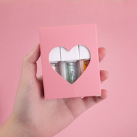 Ensemble de gloss à lèvres en marque privée, tube carré, huile à lèvres changeante de couleur, ensemble de 3 huiles repulpantes pour les lèvres