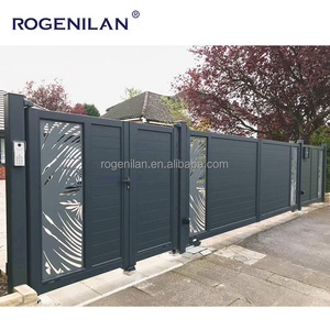 Conceptions <span class=keywords><strong>de</strong></span> <span class=keywords><strong>porte</strong></span> principale coulissantes automatiques électriques en aluminium personnalisées <span class=keywords><strong>de</strong></span> villa en aluminium résidentiel - Product Image 3