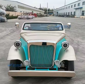 Vente en gros de voiturette électrique <span class=keywords><strong>4x4</strong></span> classique vintage, carrosserie rétro, support de golf, personnalisation, toit ouvert - Product Image 3