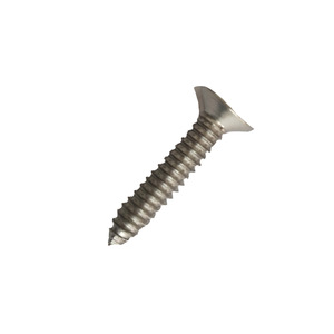 สกรูเกลียวปล่อยสแตนเลส 5x16 มม. หัวจมแบบมีร่อง วัสดุโลหะ เกรด 8 ชุบสังกะสี - Product Image 1