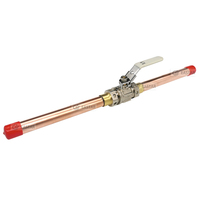 Válvula de bola de soldadura de alta calidad de fábrica OEM/ODM válvula de bola de latón Wog de 600 Psi con extensiones de tubo K de cobre