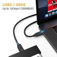 Câble CableCreation USB C vers USB B 10 Gbps, câble USB 3.2 Gen 2 Type C vers B pour imprimante, interface audio, DAC, disque dur