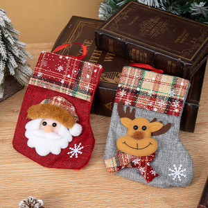 Ensemble de chaussettes de cadeau de <span class=keywords><strong>Noël</strong></span> de vente en gros, chaussettes longues décoratives de sacs de bonbons pour le sapin de <span class=keywords><strong>Noël</strong></span> ou la <span class=keywords><strong>cheminée</strong></span> - Product Image 3