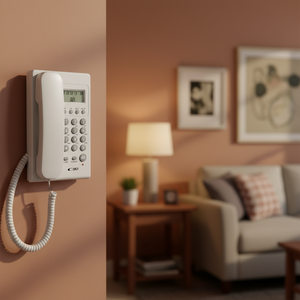 Téléphone de bureau filaire basique pas cher, prix de gros, avec affichage de l'identification de l'appelant, boutons en silicone, téléphone filaire pour <span class=keywords><strong>entreprise</strong></span> - Product Image 2