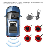 Radar de détection de recul pour voiture, 4-6 sondes, avertisseur sonore, aide au stationnement, prévention des collisions, radar de recul 12V