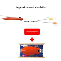 5-13 #   Édition Plongée Pêche en Haute Mer, 2 Couleurs, Planche de Pêche en Bateau, Accessoires de Pêche en Plastique