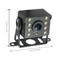 Système de capteurs de stationnement AHD, caméra de recul infrarouge LED pour voiture, étanche IP68, vision nocturne Starlight