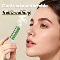 Bâtonnets nasaux éco-responsables pour booster l'énergie, 3 unités, menthe poivrée, citron, eucalyptus, aromathérapie, vigilance, étudiants, conducteurs, usine