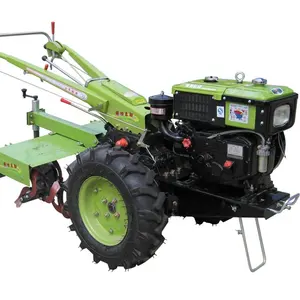Pertanian traktor tangan 8hp traktor berjalan dengan tiller putar 8hp traktor tangan dengan radiator