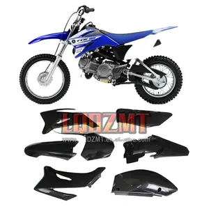 Couvercle de carrosserie MOTO pour <span class=keywords><strong>YAMAHA</strong></span> TTR110 <span class=keywords><strong>TTR</strong></span> <span class=keywords><strong>110</strong></span> <span class=keywords><strong>TTR</strong></span>-<span class=keywords><strong>110</strong></span> Kit de couverture de cadre d'aile de capot Dirt Bike Carénage de moto de motocross personnalisé - Product Image 1