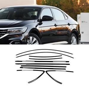 Bande décorative pour fenêtre de voiture, cadre de porte extérieur en acier inoxydable pour Volkswagen Passat 2019 – 2022, Kit carrosserie, accessoires de voiture - Product Image 1