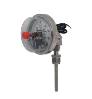 Customization Adjustable Sleeve Electric Contact Bimetal Thermometer 100mm