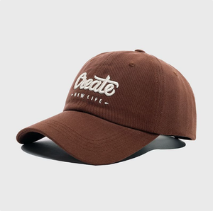 Custom Embroidered Create New Life Baseball Cap 100% Cotton Dad <b>Hat</b> for Men Women Casual Sports - Product Image 4