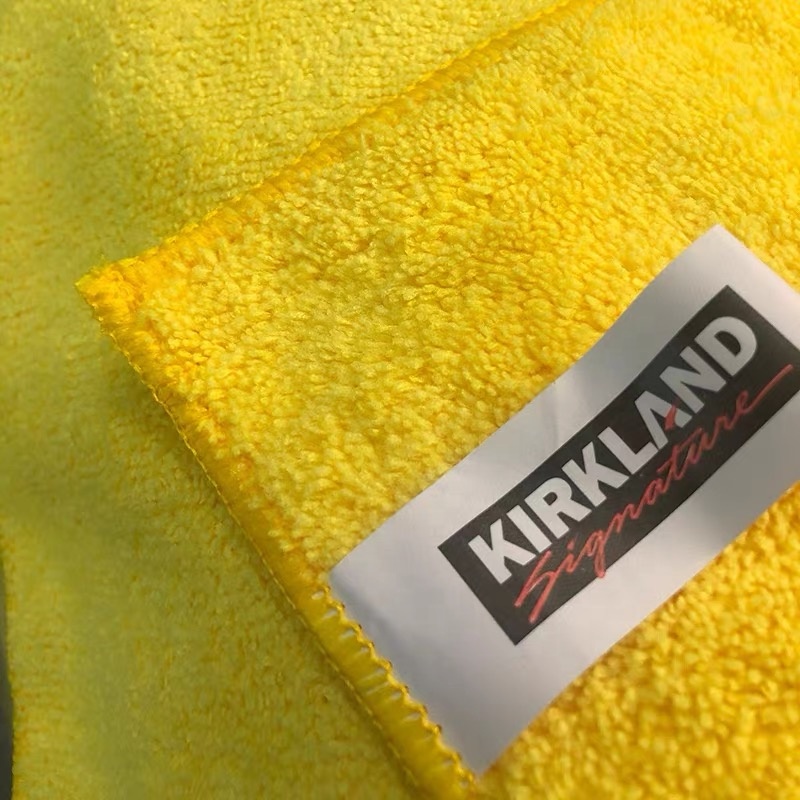 Paño de limpieza de microfibra kirkland, toalla de secado de microfibra