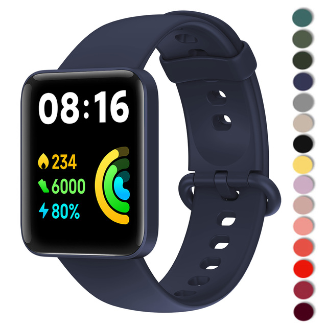 Premium Silicone Band for Xiaomi Mi Watch 2 Lite Global Version Replacement Watchband Bracelet for Mi Watch Lite and Redmi Watch