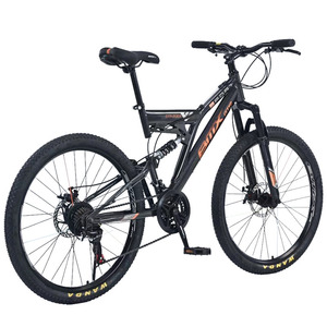 Mountain bike, 26 pollici, freni a doppio disco, sospensione della forcella anteriore, capacità di carico di 150 kg, pedali con perline, bicicletta da <span class=keywords><strong>uomo</strong></span> per adulti - Product Image 3
