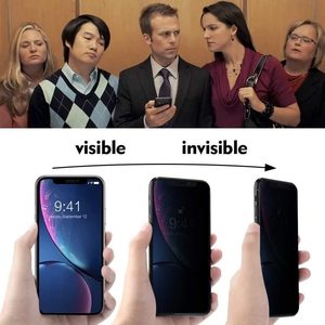Couverture complète <span class=keywords><strong>Anti</strong></span>-espion pour iPhone 14 13 12 11 Pro Max HD, protection d'écran de téléphone portable, Film Hydrogel <span class=keywords><strong>UV</strong></span> TPU - Product Image 4