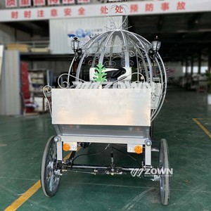 Carruaje Eléctrico ZOWN Princesa Blanco con Diseño Ornamental, Freno Hidráulico, Transporte Especial - Product Image 1