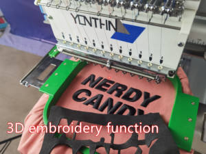 Máquina de Bordar Yonthin <span class=keywords><strong>Gemsy</strong></span>, Máquina de Bordar de Una Cabeza con Marco de Aluminio y Bolsa de Cristal, Fabricada en China para Gorras, Camisetas y Logotipos - Product Image 4