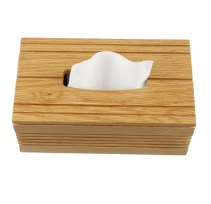 Boîte à mouchoirs rectangulaire en bois avec couvercle coulissant, personnalisable avec logo, pour décoration d'intérieur, fabriquée à la main, recyclable, style moderne DS - Product Image 6
