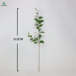 Feuilles de Laurier Artificielles à Longues Tiges, Branches Vertes Suspendues pour <span class=keywords><strong>D</strong></span>écoration de Maison, Noël, Mariage, Table, Vase - Product Image 2