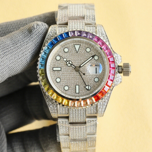 Montre automatique mécanique de luxe 40 mm en zircone, acier inoxydable 904L - Product Image 1