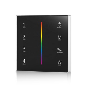 Skydance T24 4 zone RF 2.4G Wireless a parete pannello di vetro telecomando con batteria - Product Image 6