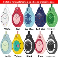 Bunte Stoßfeste Silikon-Uhrenschutzhülle Sturzsichere Schutzhülle für Swatch & AP Royal Pop Fob