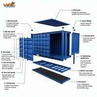 Conteneur Open Side High Cube 40 pieds certifié CCS ABS BV LR, en acier SPA-H, à ouverture latérale unique, 76,4 m³ pour le stockage de marchandises