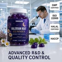 Gummies de Valériane à Marque Blanche OEM, Camomille et Mélisse – Soutien Naturel au Sommeil, Apaisement et Relaxation