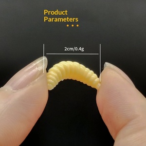 Appâts de pêche artificiels souples en plastique, vers et larves bioniques sans hameçons, en promotion sur <span class=keywords><strong>AliExpress</strong></span> - Product Image 3