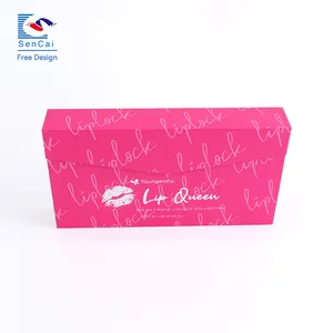 Factory Direct High Quality Custom Printed Luxury Cosmetic Lipgloss Lipstick Packaging Box For Wholesale