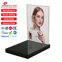 Affiches remplaçables personnalisées d'usine acrylique haut de gamme produit Glorifier unité cosmétiques soins de la peau et parfum présentoir