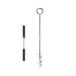 Ancre de sable en acier inoxydable 304 à triple vis sans fin de 17 pouces pour kayaks et bateaux de pêche - Product Image 2