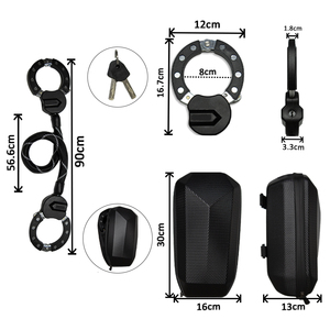 <span class=keywords><strong>Antivol</strong></span> de vélo électrique en acier inoxydable, type <span class=keywords><strong>menottes</strong></span>, chaîne de sécurité, vente en gros, produit phare - Product Image 1