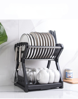 Grossiste Égouttoir à Vaisselle Double Étage Support de Rangement pour Bols et Assiettes Égouttoir de Comptoir d'Évier de Cuisine En Promotion