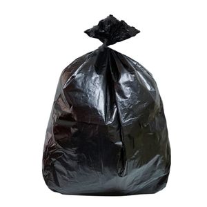 Sacs à ordures noirs résistants d'entrepreneur 1-60 gallons sur le rouleau 1.5-3 matériaux réutilisés imprimés par gravure de gousset latéral de mil - Product Image 2