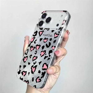 Custodia Rosa con Stampa Leopardata per iPhone 16 - Cover Elegante, Antiurto e <span class=keywords><strong>a</strong></span> Copertura Totale - Product Image 4