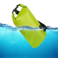 Sac étanche étanche stockage extérieur pliable pvc roulant camping randonnée canotage impression personnalisée bâche sac sec en pvc avec sangle