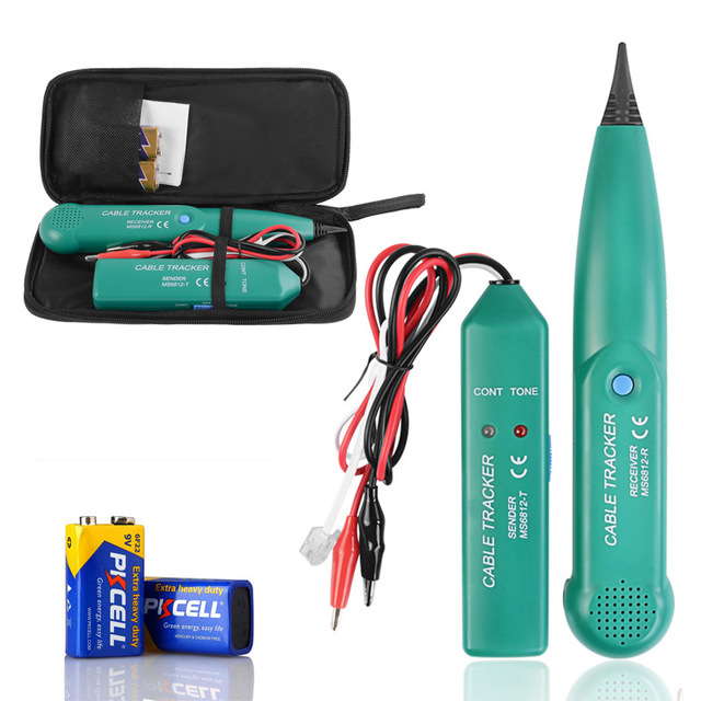 Professional MS6812A Cable Tracker Premium Copper Wire Tester with PTFE Insulation Flexible Network Line Finder for Engineering