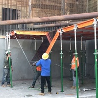 Système de coffrage en acier et aluminium pour dalles, panneaux de terrasse réglables et réutilisables en contreplaqué de bambou, haute résistance, thermolaqué et galvanisé à chaud