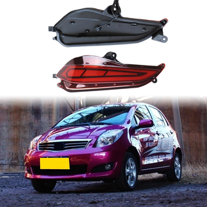 2 Luces LED Traseras para Parachoques <span class=keywords><strong>de</strong></span> Coche, Reflector, Luz <span class=keywords><strong>de</strong></span> Freno, para <span class=keywords><strong>Toyota</strong></span> <span class=keywords><strong>Yaris</strong></span> 2017 2018 Vios 2019, Barra <span class=keywords><strong>de</strong></span> Luz Antiniebla Trasera - Product Image 1