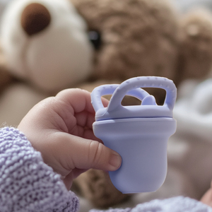 Nuevo Set de Regalo de Mordedores para Bebés, Alimentador de Frutas Suave con Tetina de Silicona y Cubierta para Chupete, Diseño Moteado - Product Image 3