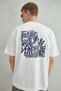 Imperio Unisex Oversize 100% Algodón Blanca Camiseta - Product Image 4