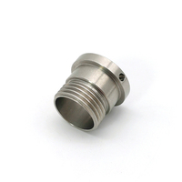 Plaque de raccordement de tuyau en acier inoxydable sur mesure, usinée CNC, surface polie, avec 6 trous de boulons de 14 mm pour la production d'énergie
